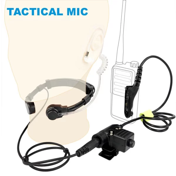 U94 PTT+7.1mm Hanging Neck Headset for MOTOROLA Xir P8268 DP4800 Two-Way Radio Telescopic Throat Control Mic - Image 2