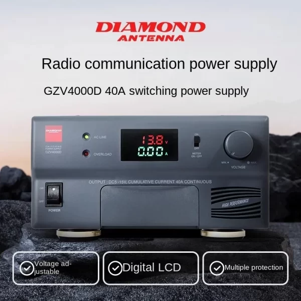 Diamond GZV4000D 40A Switching Power Supply DC5-15V Shortwave Radio Base Station Power Supply 13.8V