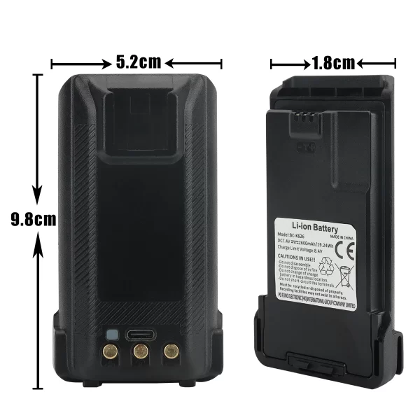 Baofeng UV-K6 UV-K61 DC 7.4V High Capacity Li-ion Battery for UV-K6 UV-K61 Walkie Talkie Ham Portable Two Way Radio - Image 6