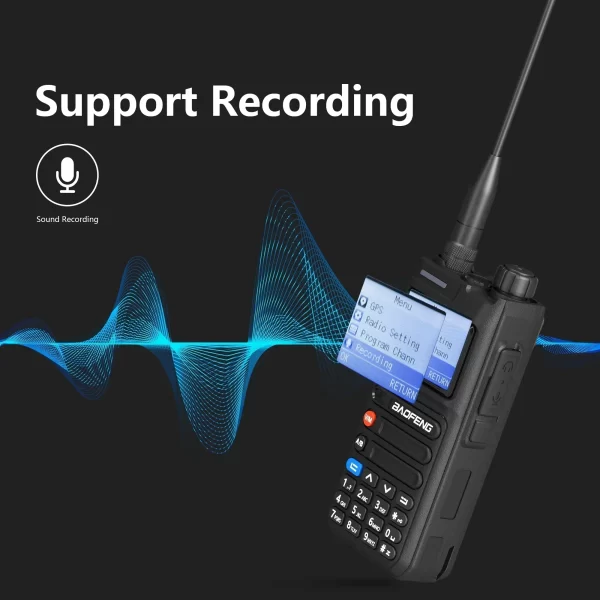 BAOFENG UV-26 Walkie Talkie GPS 10W Bluetooth APP Programming Recording Six Band Wireless Copy Frequency NOAA USB C Charger - Image 5