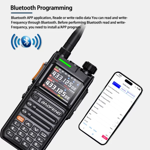 Baofeng UV26 Walkie Talkie GPS APSR Multi Band Bluetooth Programming Recording Wirless Copy Frequency Type-C Long Range Two Way Radio - Image 2