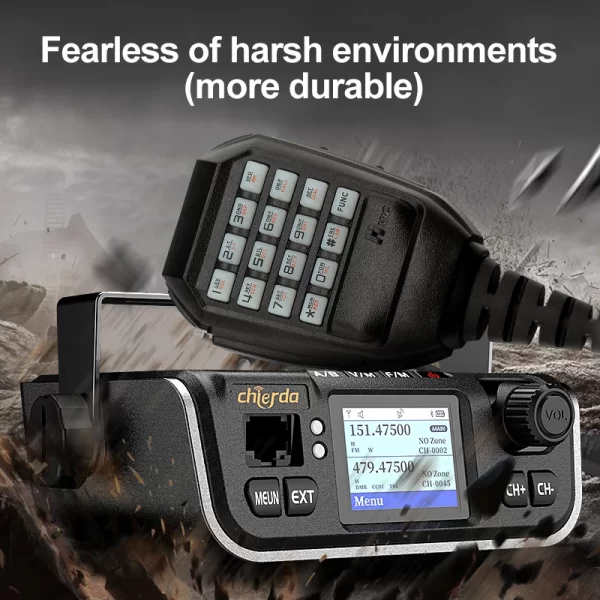 Chierda M520D GPS 25W DMR Digital UHF VHF FM Mobile Radio Transceiver Woki Toki Vehicle Mouted Walkie Talkie For Car  Taxi Truck  - Image 5