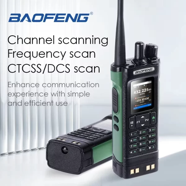 BAOFENG UV-32 Walkie Talkie GPS 10W Bluetooth APP Programming Recording Six Band Wireless Scan Frequency Type-C Charger UV32 - Image 4