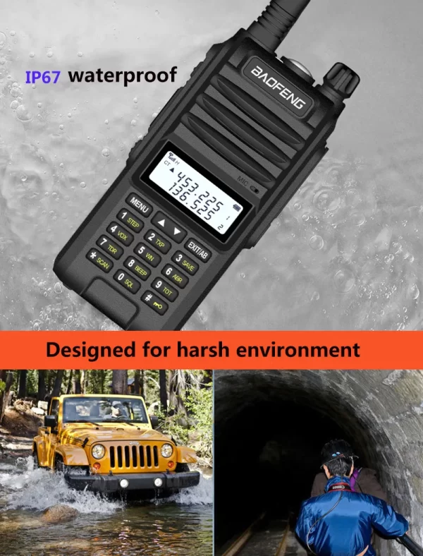 2025 hunting 18w walkie talkie 10km Baofeng BF-UVF10 ham radio comunicador professional long range dual band cb comunicacion - Image 3