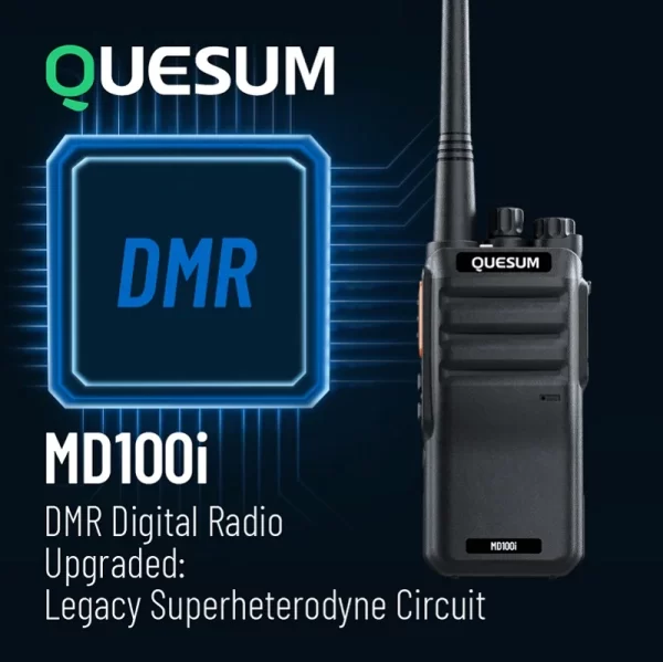 Quansheng MD100i Factory Direct Sale DMR Two-Way Radio IP67 Handheld GPS Wireless Digital Walkie Talkie with Multi-Function - Image 2