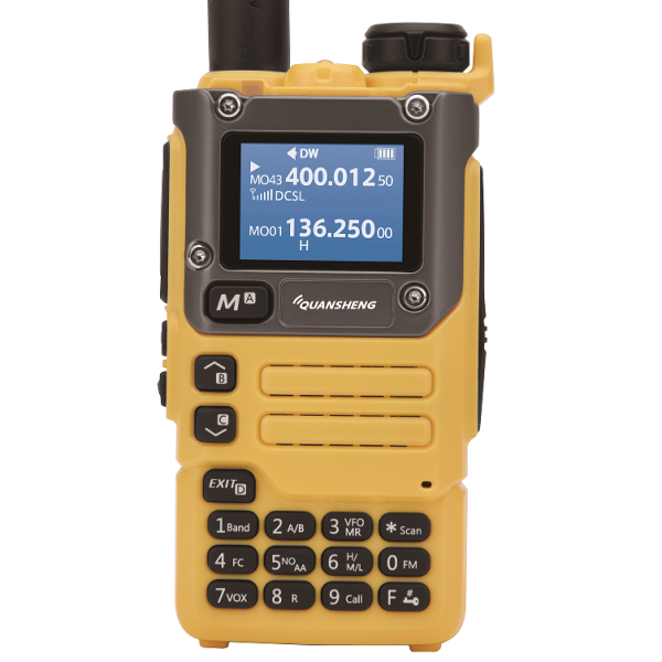 Quansheng UV K6 Army Green Handheld Radio Yellow Newest AM FM Full Band Walkie Talkie - Image 2
