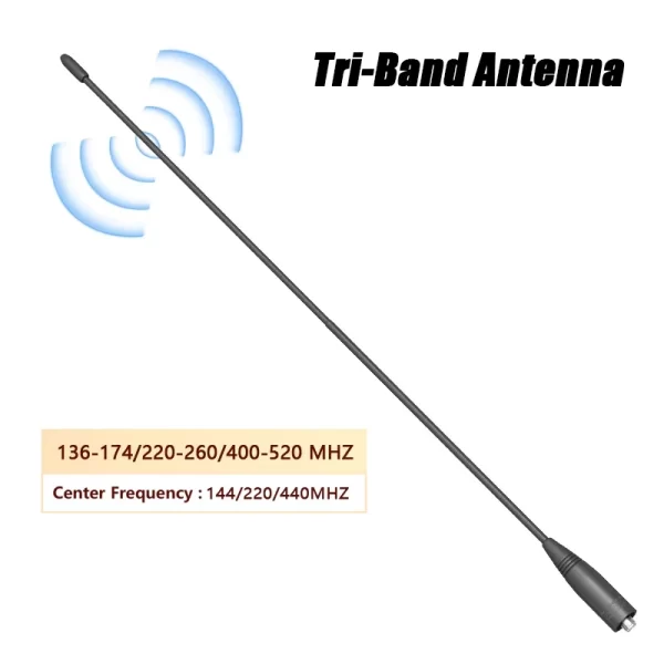 Original NA-320A Nagoya Antenna High Gain SMA-F Tri-Band HT Aerial 144-220-440Mhz For UV-26 UV-25 DM-32 UV-K6 Iradio UV-88 Radio - Image 3