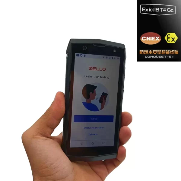 Zello WALKIE TALKIE for Aoro Exib IIC T4 Gb Explosion-proof Phone NFC Radio W501 Google Apps