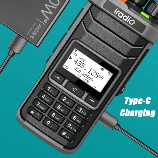 Iradio UV 88 Walkie Talkie Shortwave 2.3-26.1mhz UV88 FM/SW/MW/LW Radio Multi Band Type-C charge NOAA 1024CH Equal Radtel RT-860 - Image 5