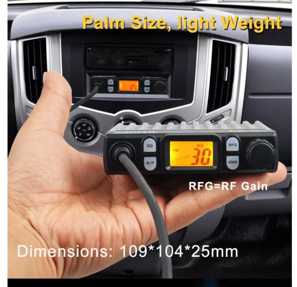 Hiroyasu Walkie Talkie CB-1011 Citizen Bands 26.565-27.99125MHz 11Meter Mini 27MHz FM/AM 8W 40Ch CB Radio For EU PL DE CE UK IN US IT Countries - Image 5