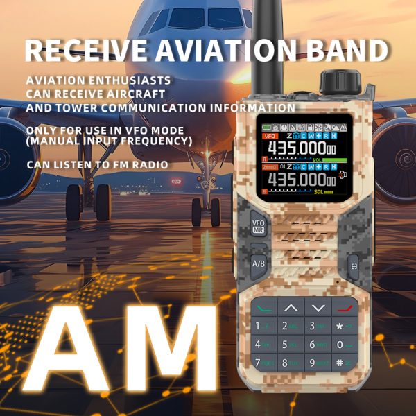 Baofeng RD-55PRO Air Band Walkie Talkie Wireless Copy Frequency Type-C NOAA Long Range 640CH Walkie Talkie - Image 4