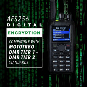 DMR-6X2 DMR & Analog Dual Band Two-Way Radio (USB-C Battery) – 7W VHF/UHF (136-174MHz & 400-480MHz), Encryption, GPS