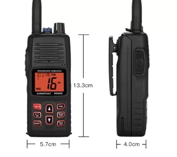 Standard Horizon HX400IS Ship Boat 5W Handheld VHF Submersible Marine Radio - Image 3