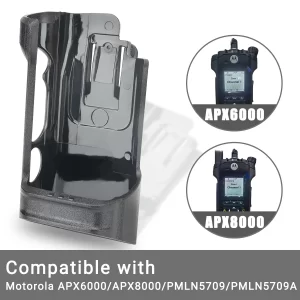 Walkie Talkie Clip Holster Carry Case Fit Motorola APX6000 APX8000 PMLN5709 PMLN5709A Holder Case Belt Clip Ham Two Way Radio