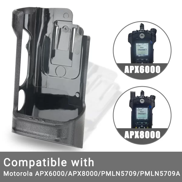 Walkie Talkie Clip Holster Carry Case Fit Motorola APX6000 APX8000 PMLN5709 PMLN5709A Holder Case Belt Clip Ham Two Way Radio