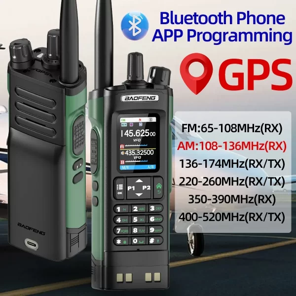3Colors BAOFENG DM-32 DMR Digital Walkie Talkie GPS Dual Mode Analog TDMA Dual Time Slot Air Band APRS Digital Call for UV-5R UV-32 Ham Radio - Image 3