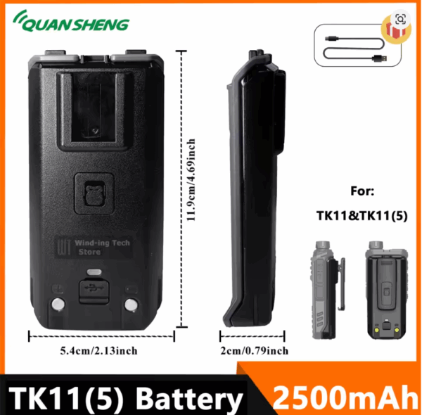Quansheng TK11(5) Portable Radio Battery Back Clip New Arrival