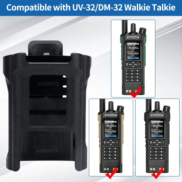 Original Belt Clip Hoster For Baofeng DM-32 Walkie Talkie Belt Holster Case UV32 Radio Belt Holder Case with Clip DM32 Accessory - Image 2