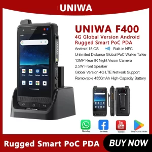 Free Shipping ZELLO Uniwa F400 4-Inch DMR Digital Waterproof Walkie Talkie Phone