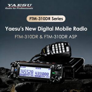 Yaesu FTM-310DR ASP UV GPS Dual Band Digital Car Radio | 144/430MHz, 55W High Power Mobile Transceiver
