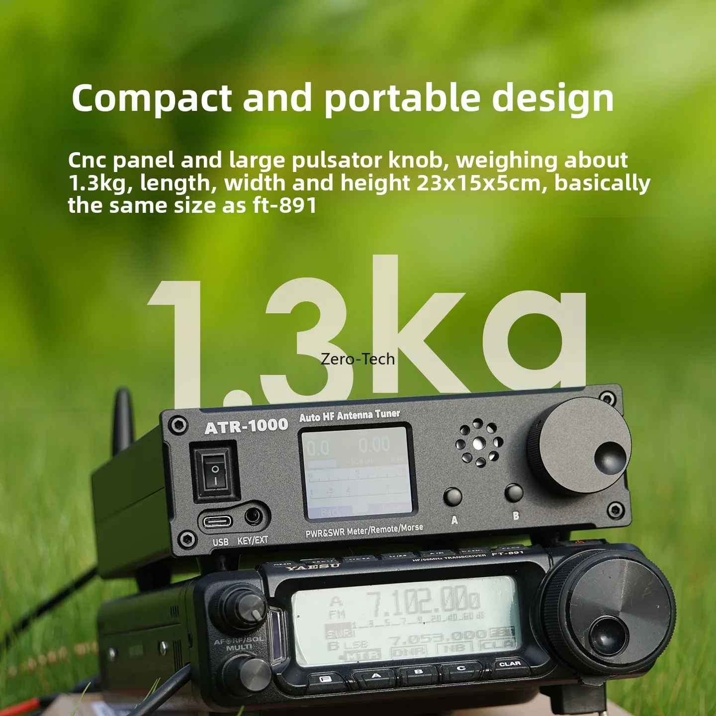 ATR-1000 WIFI Auto Tuner – 1000W Clip.IO. Matcher ( Yaesu ICOM Kenwood Radio – Perfect SWR 1.8-30MHz + WIFI Smart Remote ) - Image 4