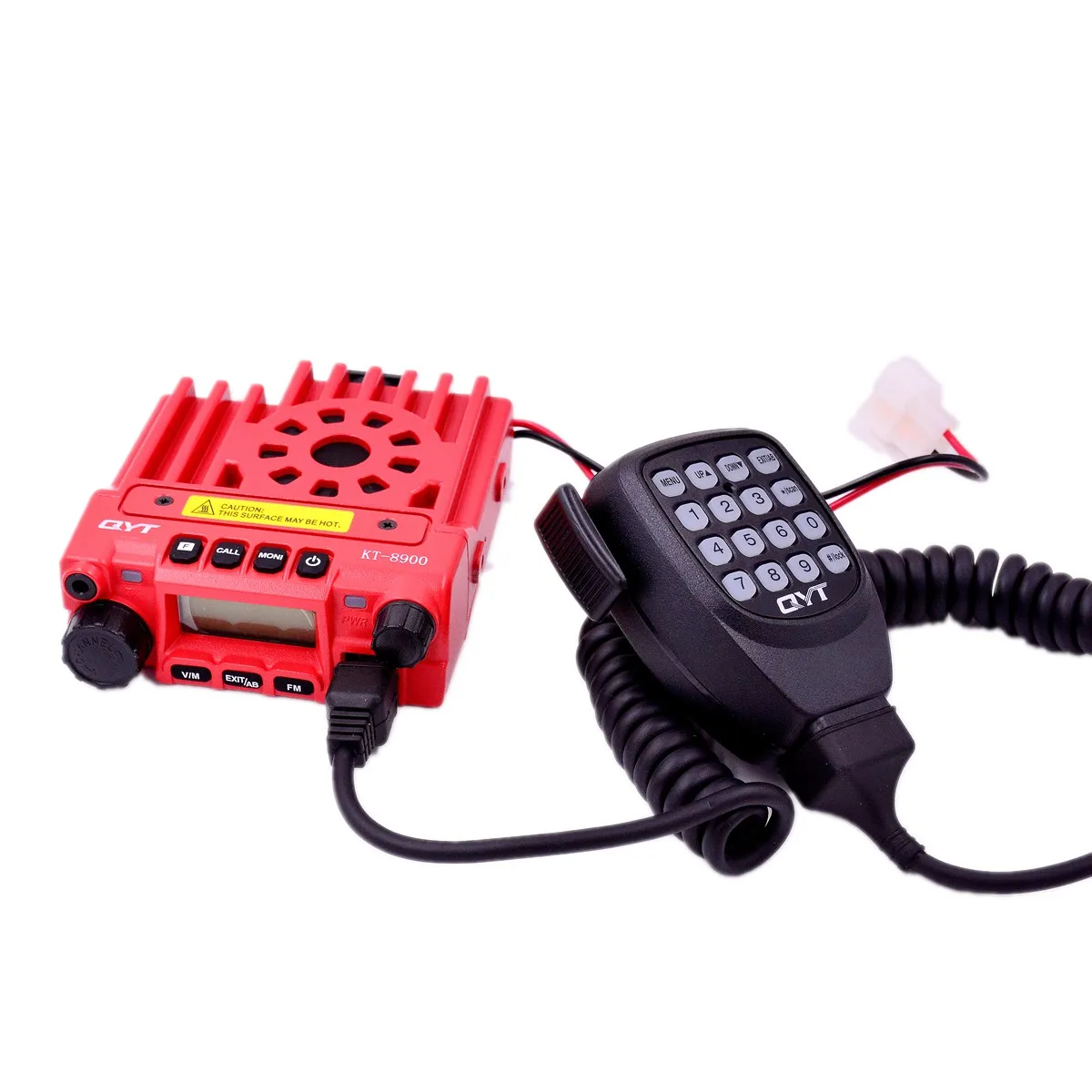 QYT KT-8900 Red Mini Mobile Radio 25W Dual Band VHF/UHF Ham Transceiver for Car, Taxi & Amateur Radio - Image 5