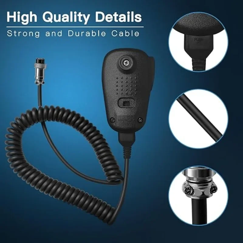 Heavy Duty MH-31B8 8-Pin Speaker Mic for Yaesu Amateur Radio Transceivers, Compatible with FT-840 FT-990 FTDX1200 FTDX3000D - Image 4