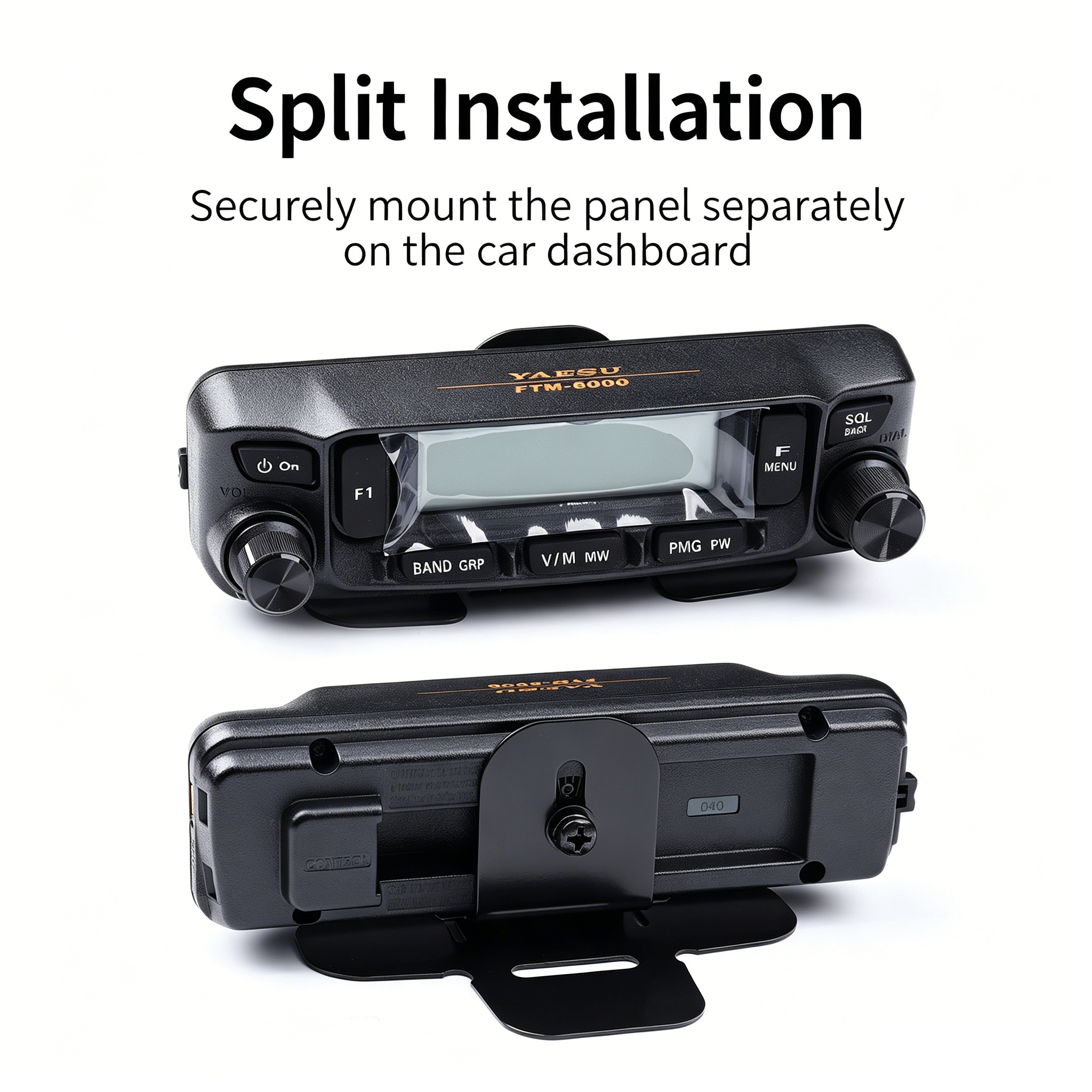 Yaesu Original Adhesive Dashboard Bracket for FTM Series Control Head FTM-100DR/200DR/300DR/400XDR/6000R - Image 2