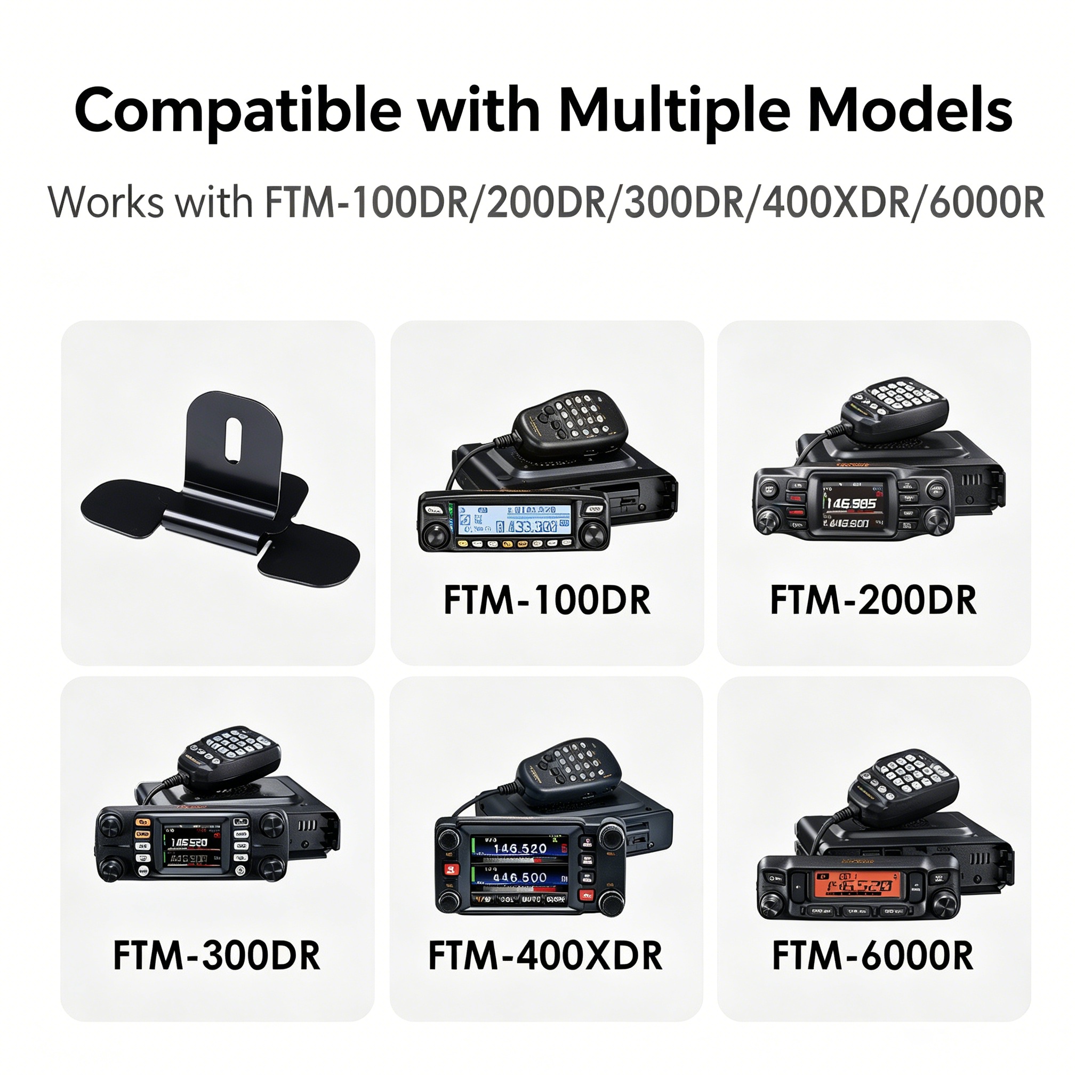 Yaesu Original Adhesive Dashboard Bracket for FTM Series Control Head FTM-100DR/200DR/300DR/400XDR/6000R - Image 4