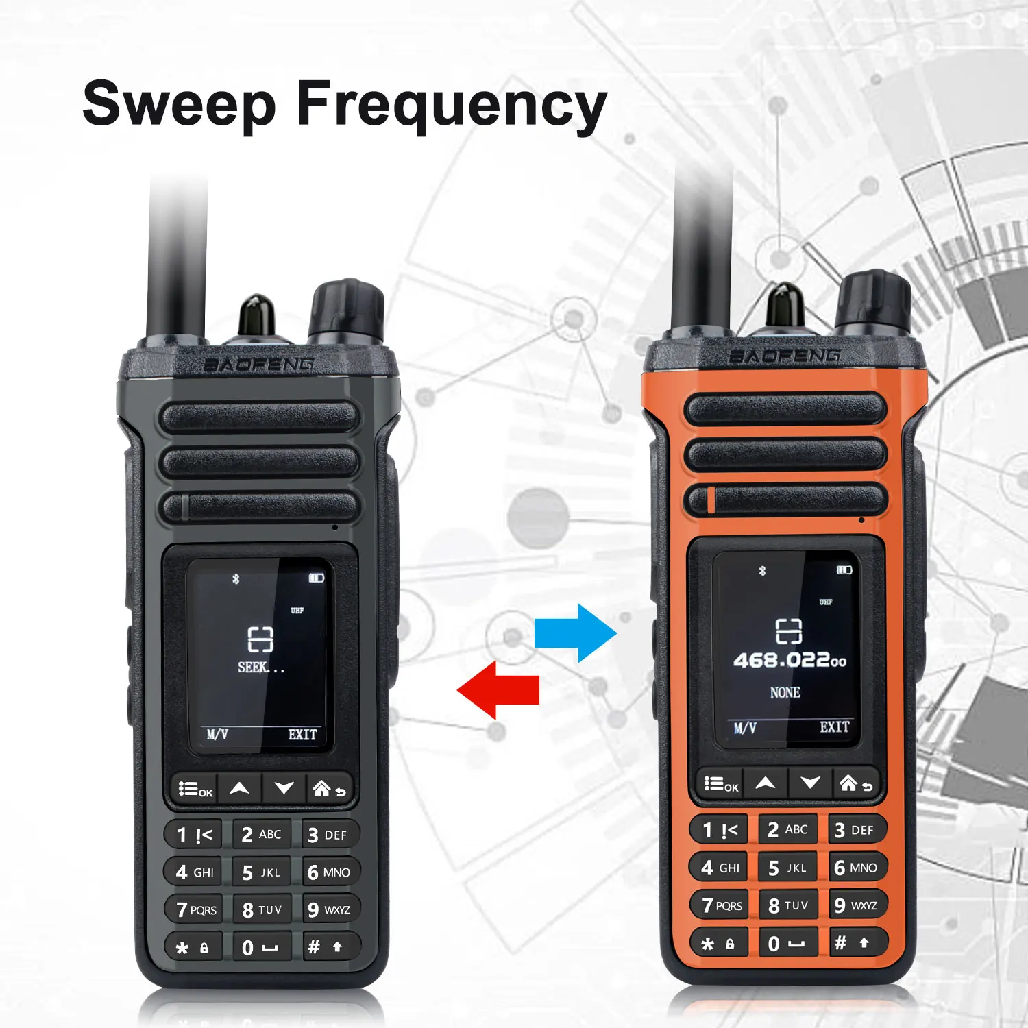 Baofeng SW-9 Amateur Two Way Radios Free Shipping - Image 6