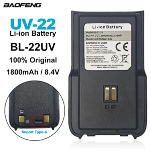 BAOFENG Walkie Talkie UV-22 Original Li-ion Battery BL-22UV