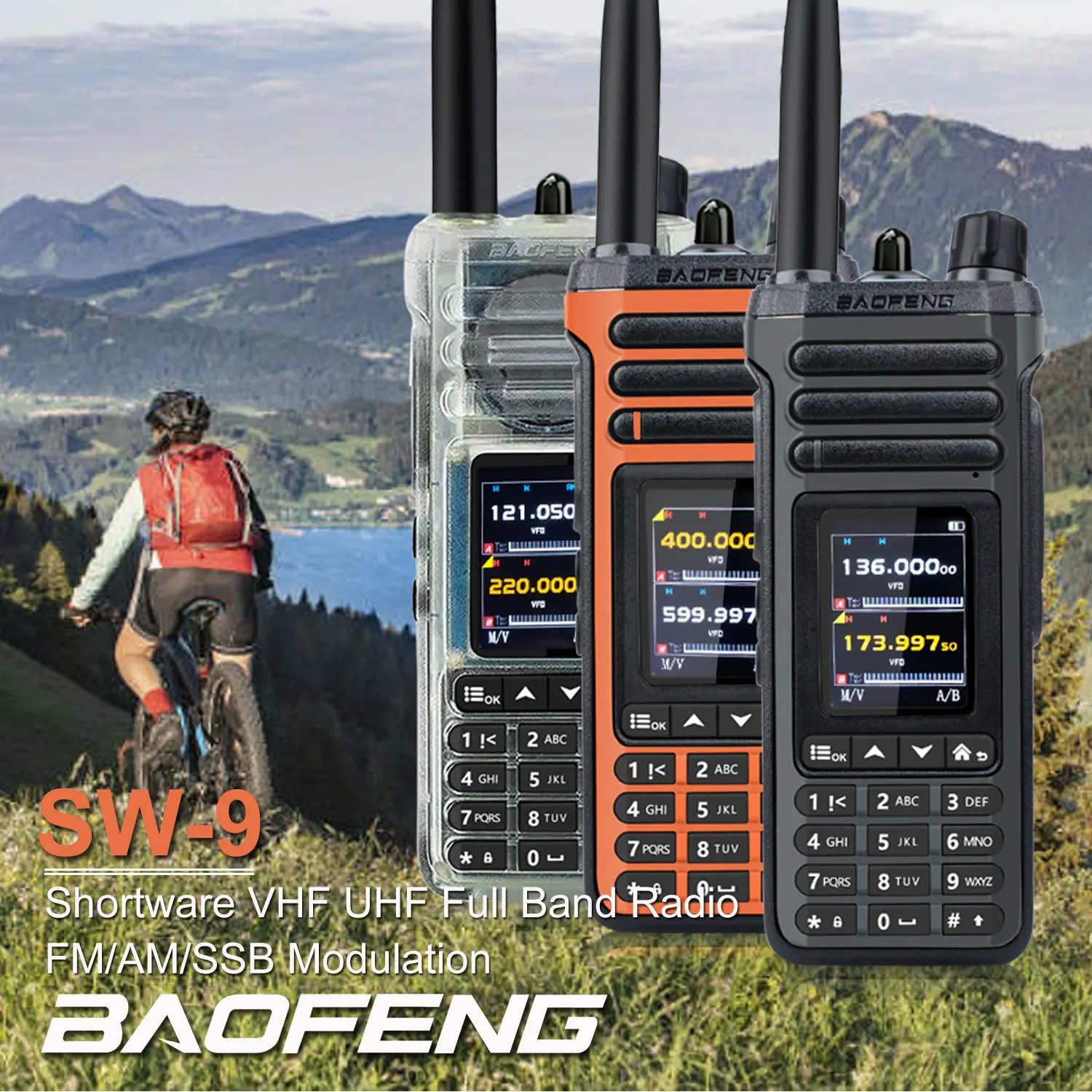 Baofeng SW-9 Amateur Two Way Radios Free Shipping