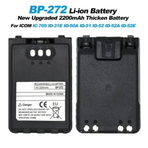 New BP-272 Li-ion Battery Thicken 2200mAh Walkie Talkie Battery For ICOM lC-705 ID31E ID50A ID51 ID52 ID52A ID52E Two Way Radios