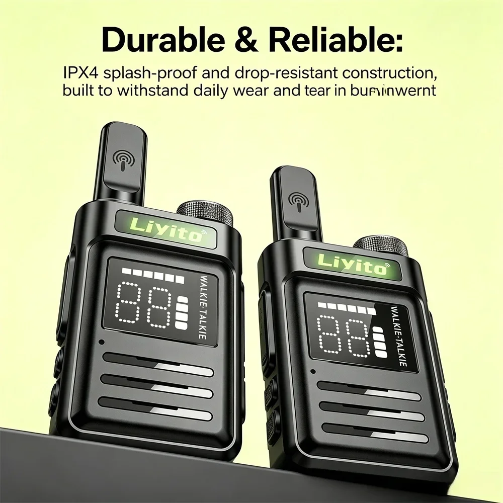 Long Range Rechargeable Durable for Camping Hiking Outdoor Adventure COD Mini Two Way Radio - Image 3