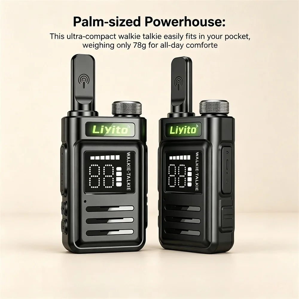 Long Range Rechargeable Durable for Camping Hiking Outdoor Adventure COD Mini Two Way Radio - Image 4