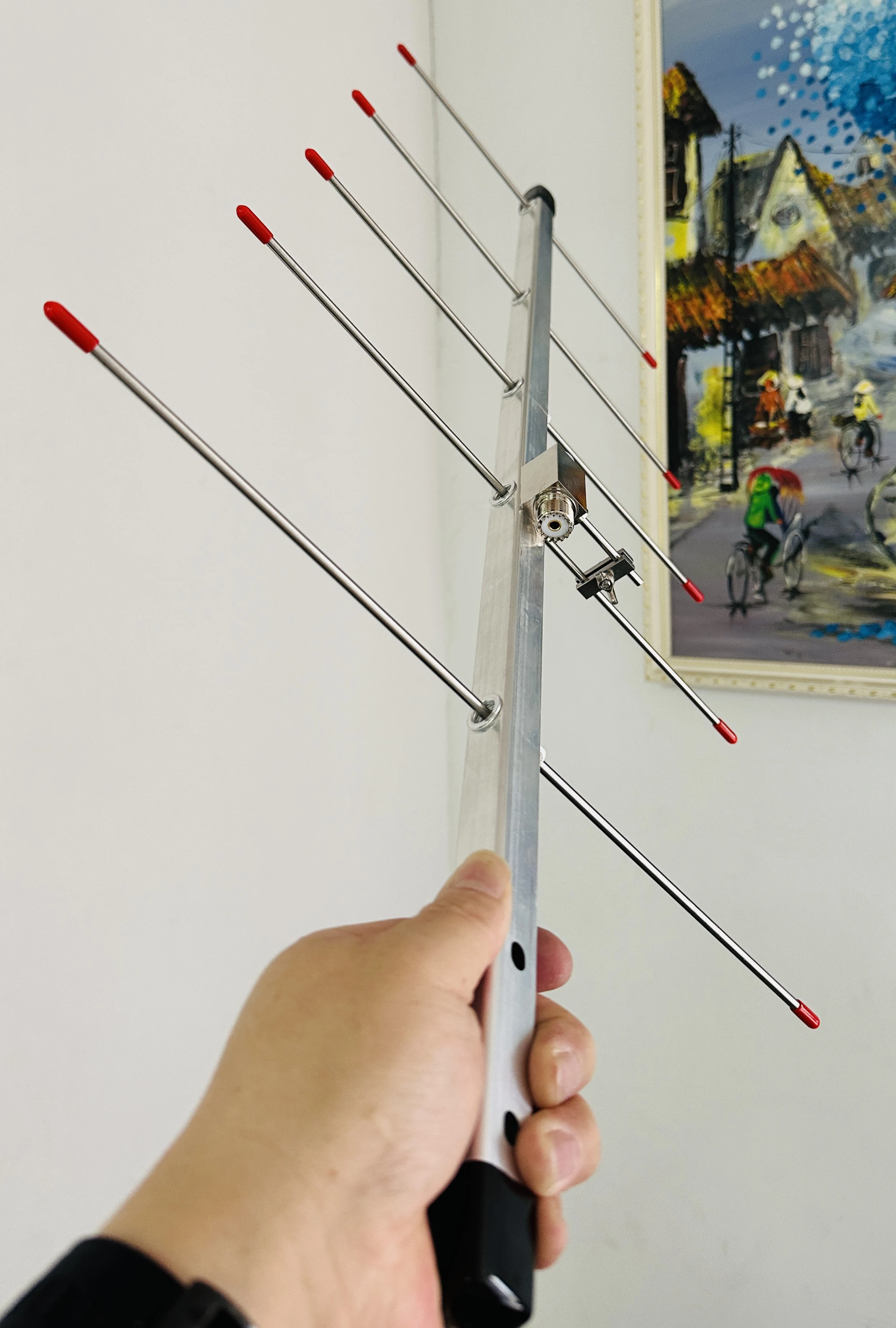 UHF Yagi Antenna High Gain 5 Elements Detachable and Portable Adjustable 420-450MHz Amateur Band - Image 3