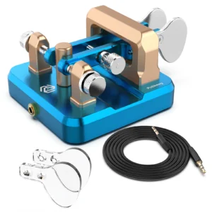 Portable Putikeeg Auto Morse Keyer Double Oars CW Telegraph Key for Amateur Radio CW Operation