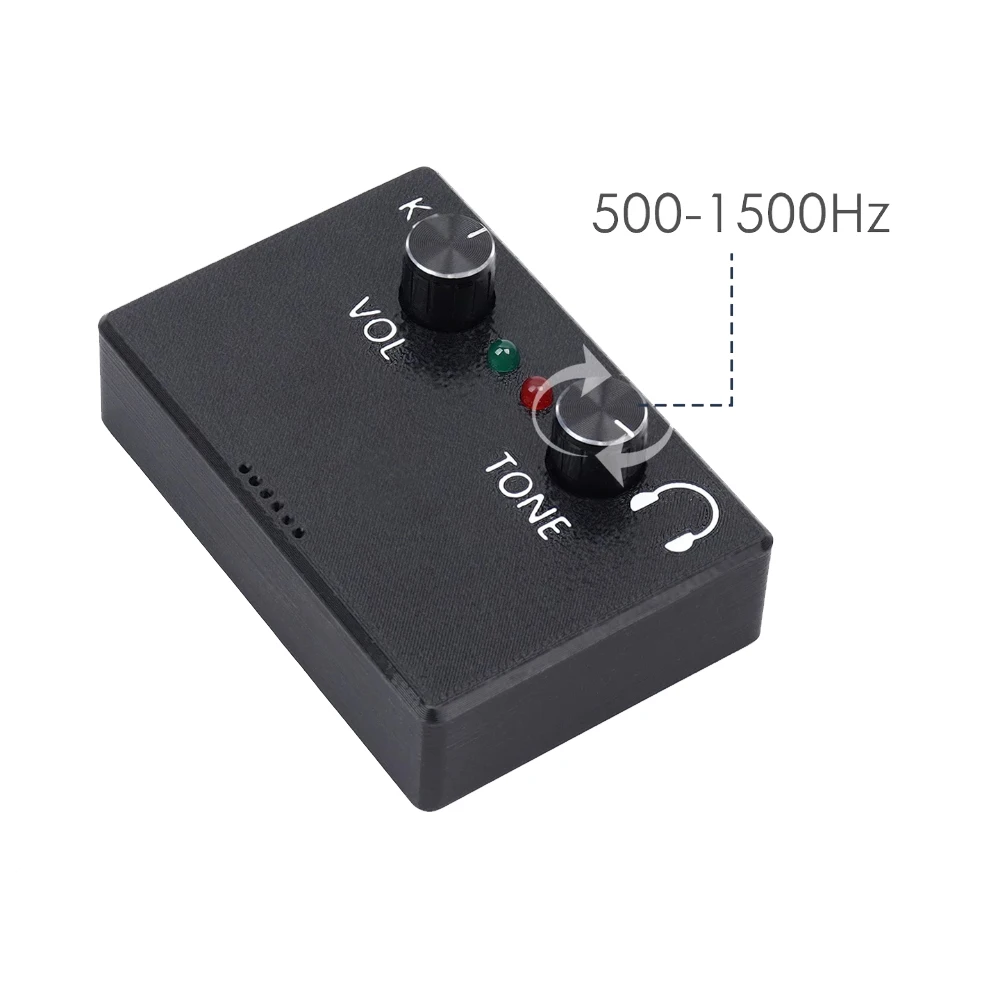 HT-6 CW Practice Unit for Morse Code, Adjustable Audio Volume and Tone, Light & Sound Training - Image 3